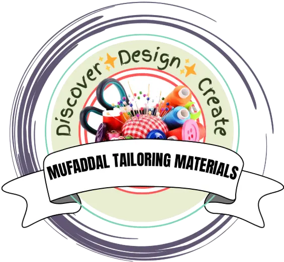 Mufaddal Tailoring Materials wholesale blouses, fabrics, and tailoring materials logo banner