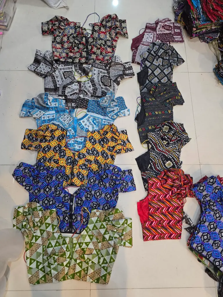 Siroski Fabric Front Katori Blouse — 9” Fuggi Sleeve