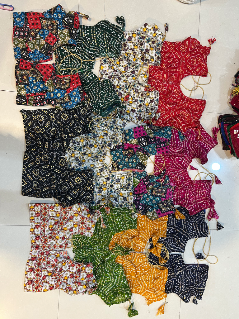 Rayon foil print half sleev without aater