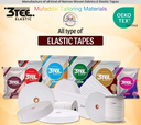 3TEE Premium Elastic Rolls – Shine, Super, Gold & Royal Series (All Sizes for Garments) 