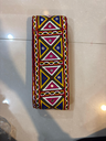 Multicolour kachhi work mirror lace abhala lace Navratri special broad width