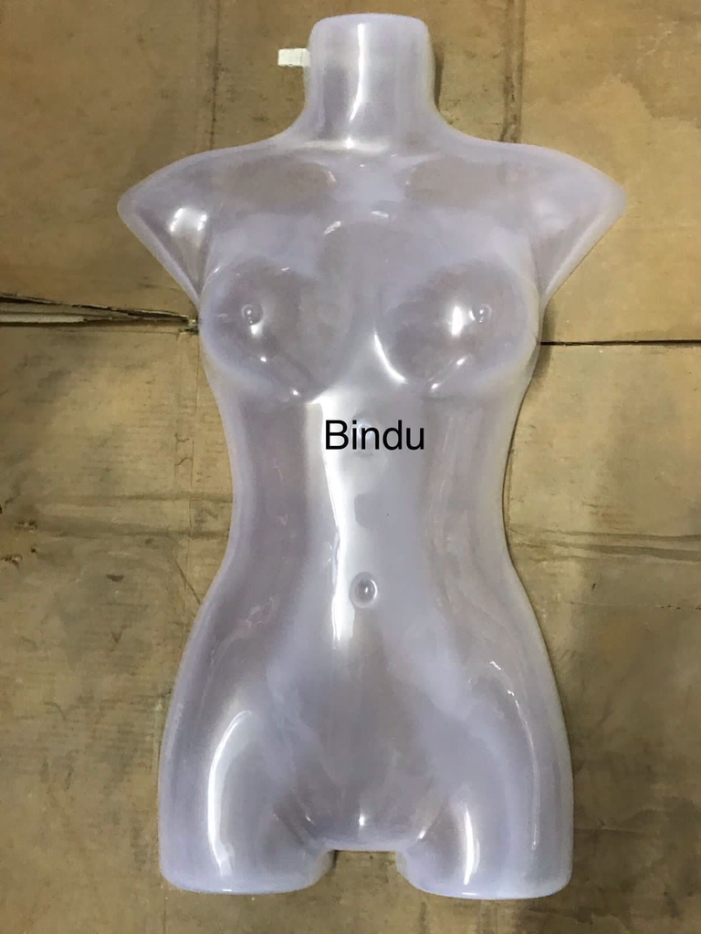 Dress dummy half heavy quality transparent plastic