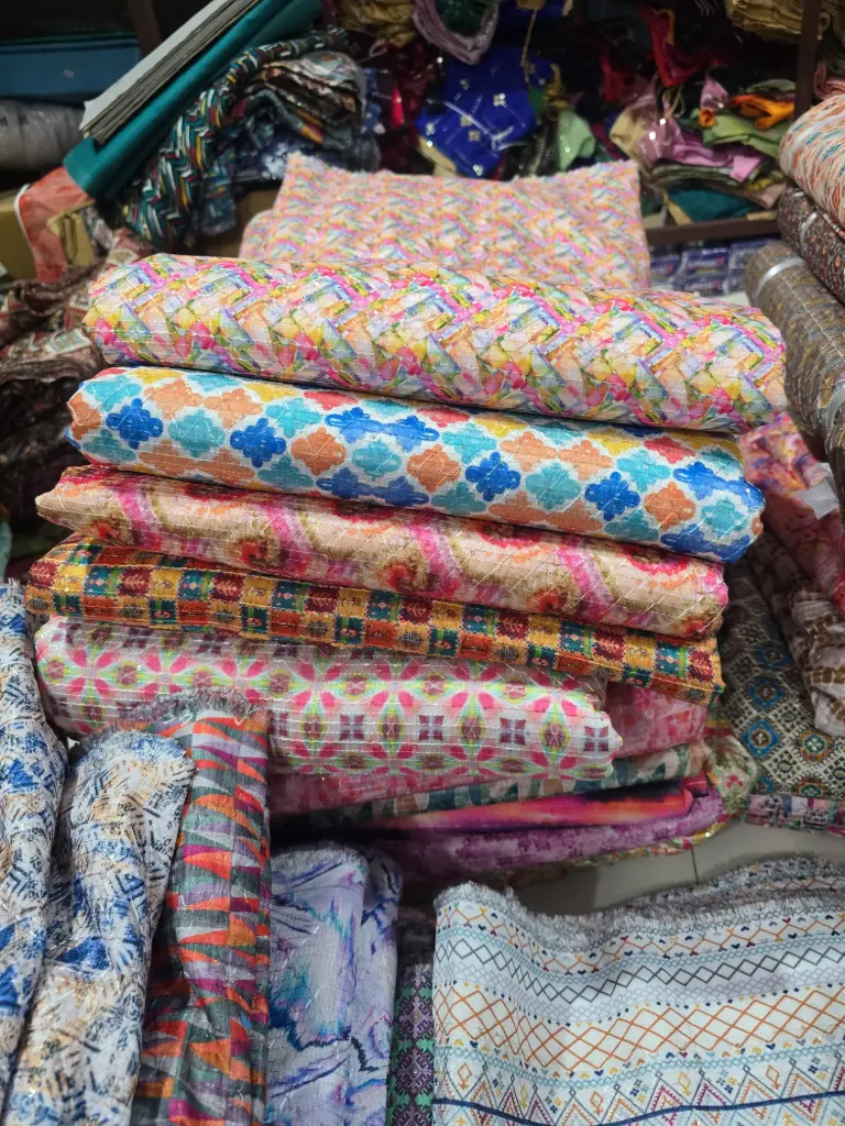 Jalpari Cotton fabric sequin work. Than