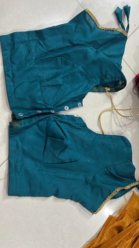 Plain 2X2 rubia Blouse without cut katori blouse